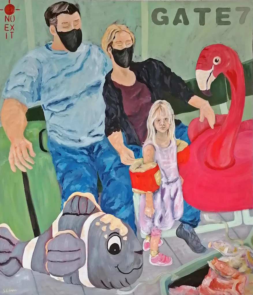 11_Gestrandet_2021_Zyklus_Transito_Schwierige_Zeiten_Acryl_auf_LW_140_x_120_cm Kopie