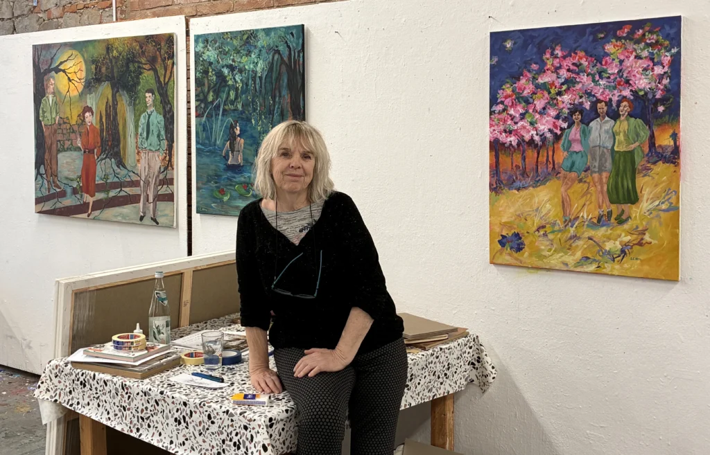 September 2026 beim Mal-Retreat mit meiner Künstlergruppe Schnittstelle Ziegelrot in der Kunstakademie Bad Reichenhall